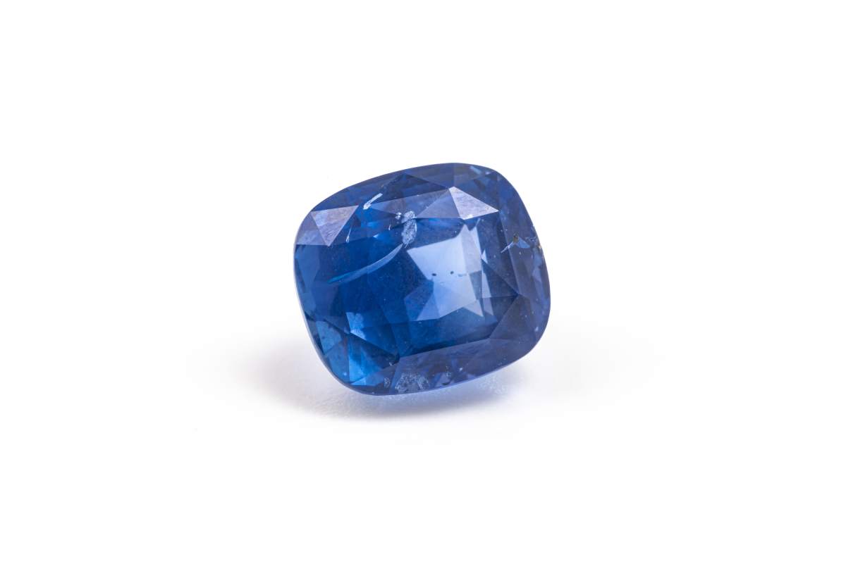 7.109 Carat Blue Sapphire